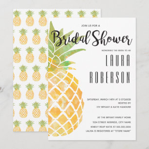 Ananas Brida Shower Einladung