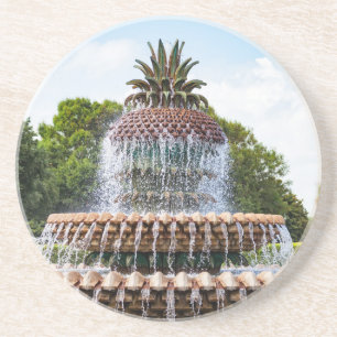 Ananas-Brunnen in Charleston, SC Getränkeuntersetzer
