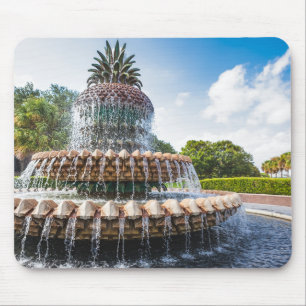 Ananas-Brunnen in Charleston, SC Mousepad