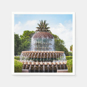 Ananas-Brunnen in Charleston, SC Serviette