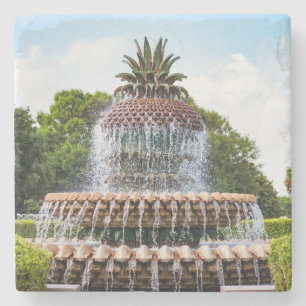 Ananas-Brunnen in Charleston, SC Steinuntersetzer