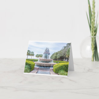 Ananas-Brunnen - unbedruckte Karte