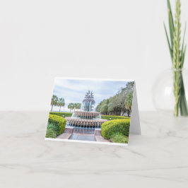 Ananas-Brunnen - unbedruckte Karte