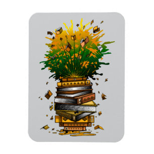 Ananas Bücher Magnet