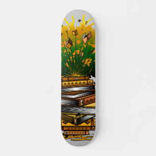 Ananas Bücher Skateboard