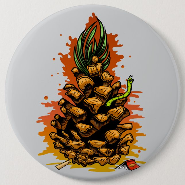 Ananas Button (Vorderseite)