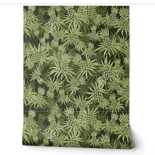 Ananas-Camouflage Hawaiian Tropical - Green Tapete