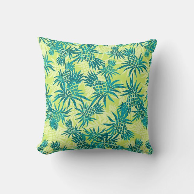 Ananas-Camouflage-hawaiische dekorative Kissen (Vorderseite)