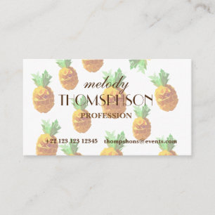 ananas cartes de visite professionnels d'été=