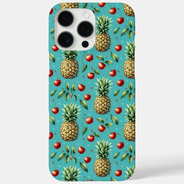 Ananas Cherry Bliss iPhone 16 Pro Max Hülle (Rückseite)