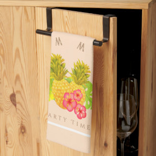Ananas Chic Beige Geschirrtuch