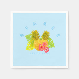 Ananas Chic Blue Serviette