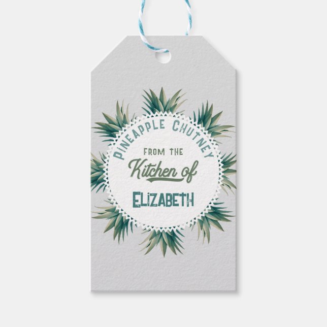 Ananas Chutney Geschenkanhänger (Vorderseite)