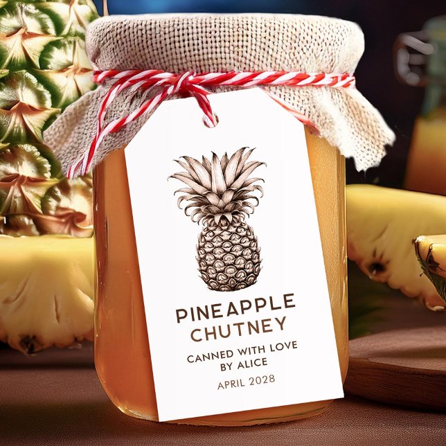 Ananas-Chutney-Hüttenkonserve Geschenkanhänger (Von Creator hochgeladen)