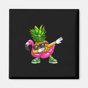 Ananas Dabbing Flamingo Aloha Hawaii Tropisch V Magnet