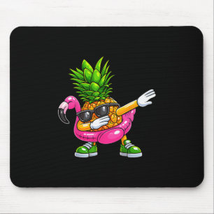 Ananas Dabbing Flamingo Aloha Hawaii Tropisch V Mousepad