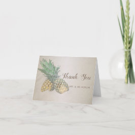 Ananas Dankeskarte