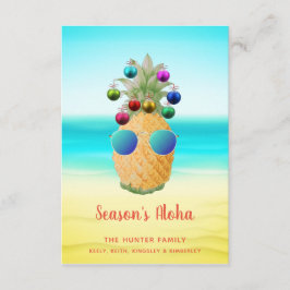 Ananas de Noël Aloha de saison | Carte