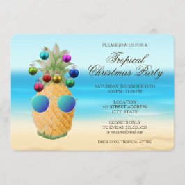 Ananas de Noël tropical | Invitation de parti