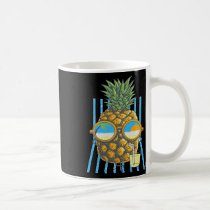 Ananas, die sich wie ein Boss Aloha entspannen Kaffeetasse