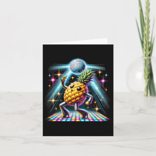 Ananas Disco Dancer Spooky Dance Kinder Karte