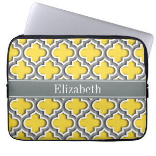 Ananas Dk Gray Marokkanisch #5DS Char Name Monogra Laptopschutzhülle