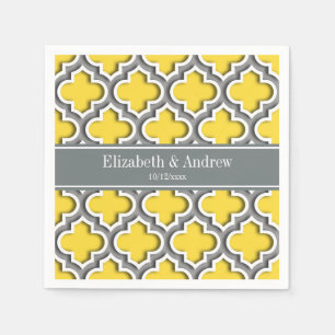 Ananas Dk Gray Marokkanisch #5DS Char Name Monogra Serviette