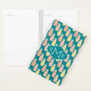 Ananas-Doodle-Muster   Monogramm Planer