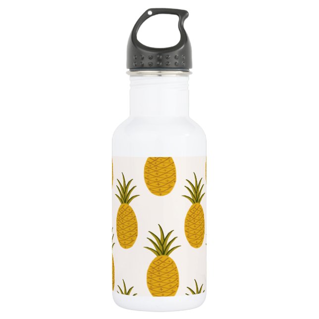 Ananas-Druck Edelstahlflasche (Vorderseite)