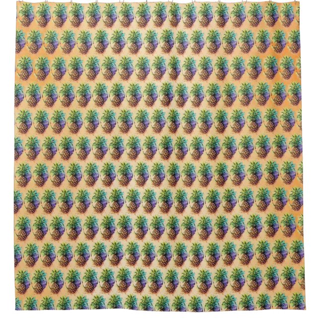 Ananas Duschvorhang (Vorderseite)