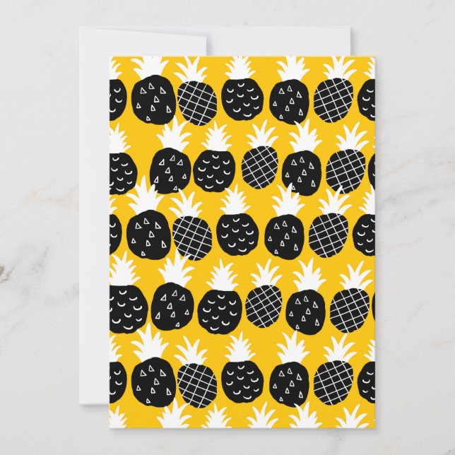 Ananas Einladung (Vorderseite)