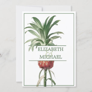 Ananas Elegante Hochzeit Moderne schicke Probe Einladung