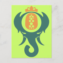Ananas-Elephant Postkarte