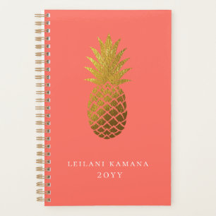 Ananas en or élégant Corail