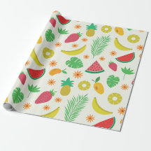 Ananas Erdbeere Banane Wassermelone Frucht