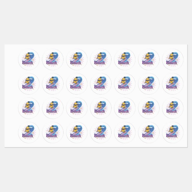 Ananas Etiketten (Blatt)