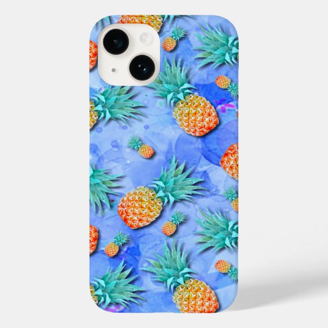 Ananas. Farbe. Feier. Case-Mate iPhone 14 Hülle (Rückseite)