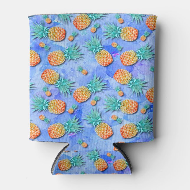 Ananas. Farbe. Feier. Dosenkühler (Vorderseite)