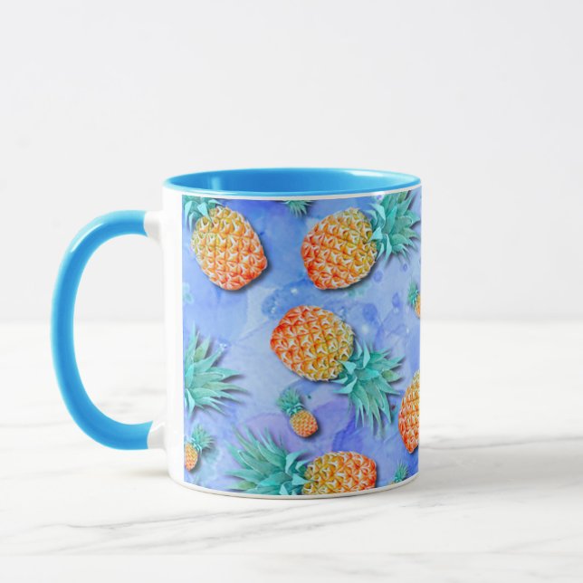 Ananas. Farbe. Feier. Tasse (Links)