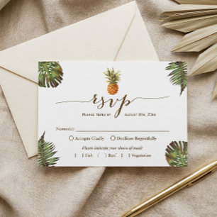 Ananas Feuille tropical Hawaiian Luau RSVP
