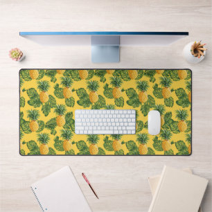 Ananas & Feuilles Tropicaux En Or