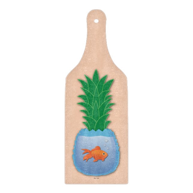 Ananas-Fischzuchtausschuss Schneidebrett (Vorderseite)