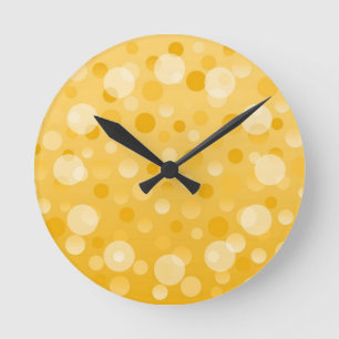Ananas Fizz 'Bubbles' horloge ronde