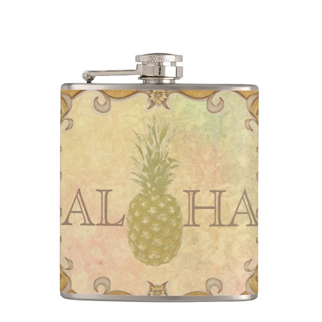 Ananas-Flasche Flachmann (Vorderseite)