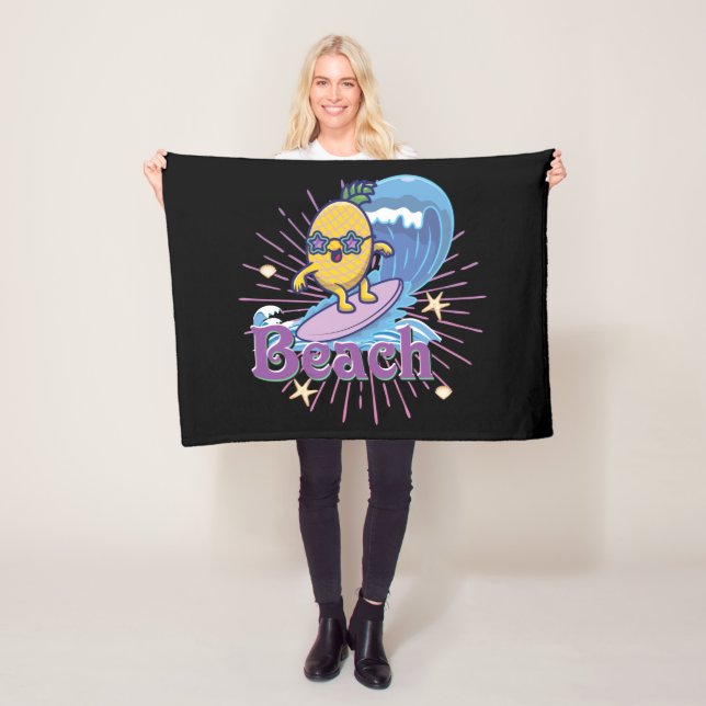 Ananas Fleecedecke (Beispiel)