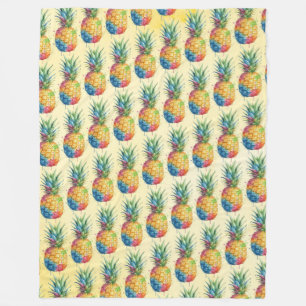 Ananas Fleecedecke