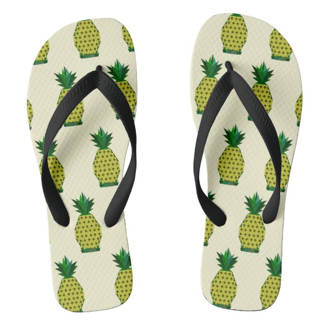 Ananas Flip Flops (Fußbett)