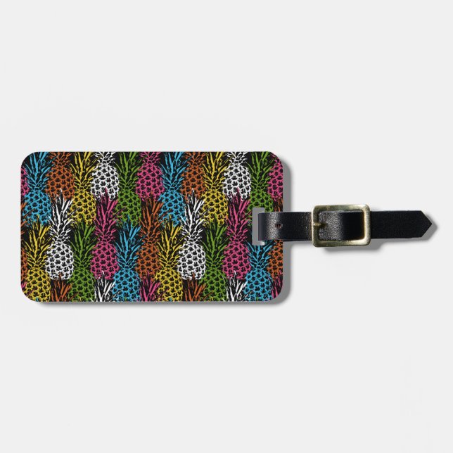 Ananas, frei und süß gepäckanhänger (Vorderseite horizontal)