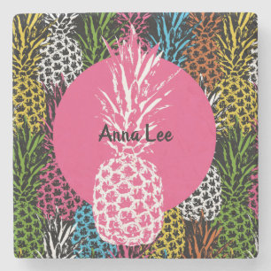 Ananas, frei und süß steinuntersetzer