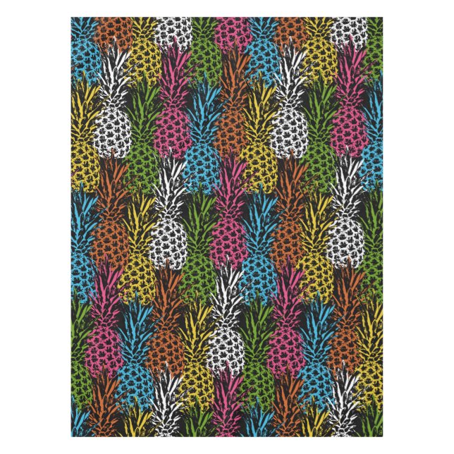 Ananas, frei und süß tischdecke (Vorderseite)